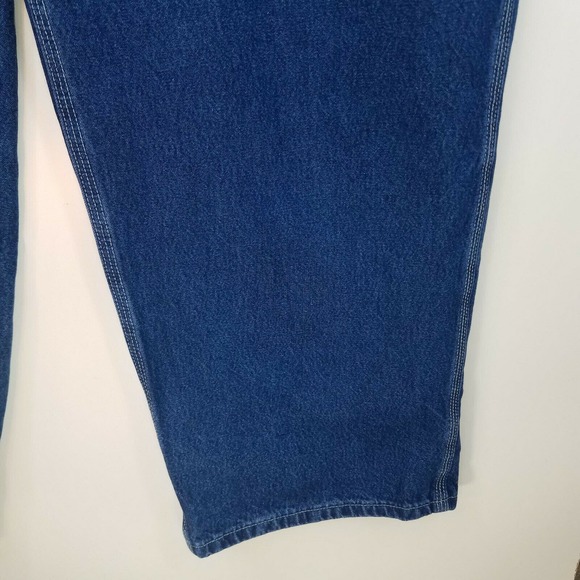 Carhartt Carpenter Jeans Mens 50x30 Loose Original Fit Deepstone Blue B13-DST - Picture 8 of 9